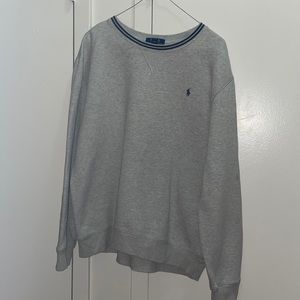 Big Boys Grey Polo Ralph Lauren Sweatshirt.